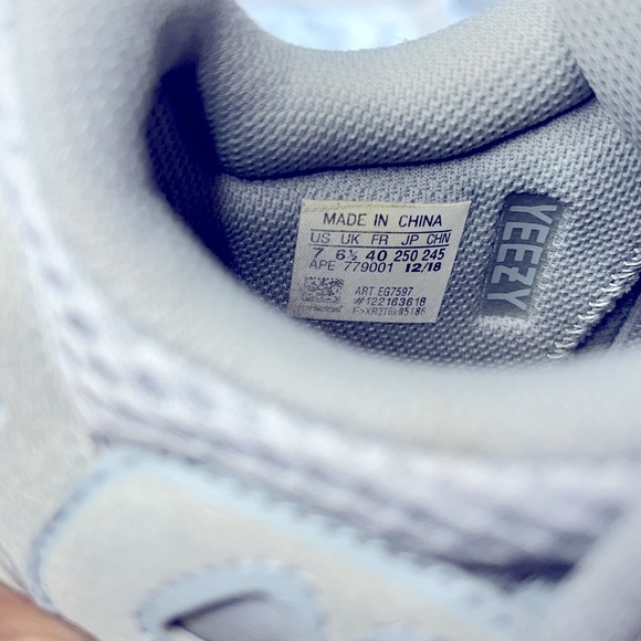 adidas gazelle silver green womens Adidas x Yeezy gre/blue Mesh and Leather Boost 700 Inertia Sneakers - BOPF